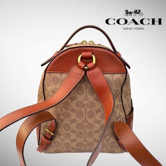 Coach Campus 23 Backpack in Tan Rust / Brass 32715 $395 - Picture 4 of 12